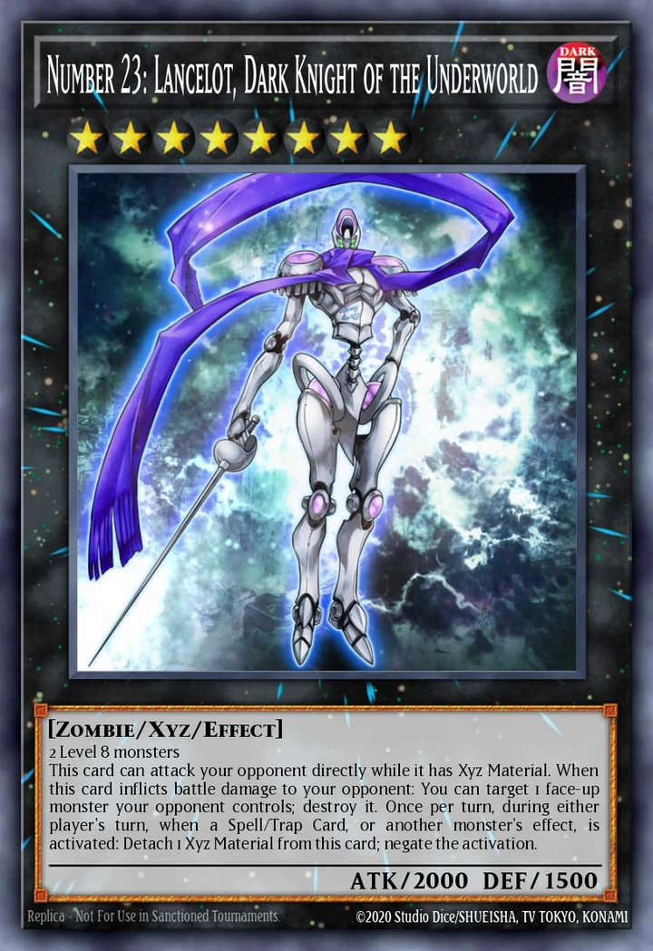 Number 23 Lancelot Dark Knight of the Underworld