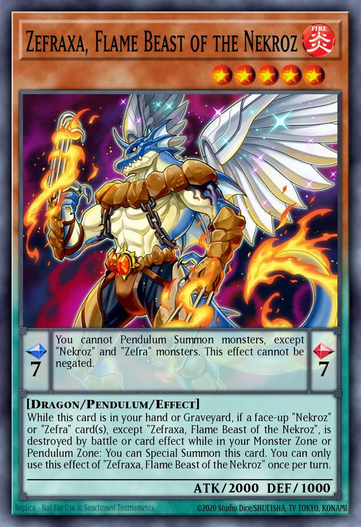 Zefraxa Flame Beast of the Nekroz