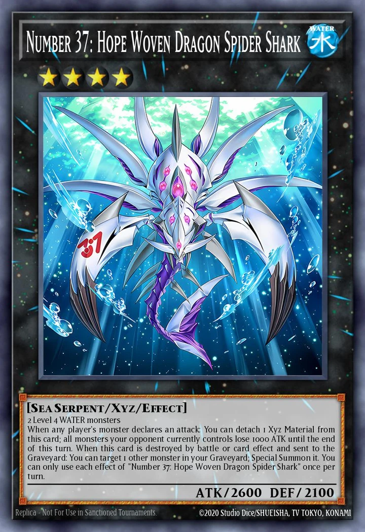 Number 37 Hope Woven Dragon Spider Shark