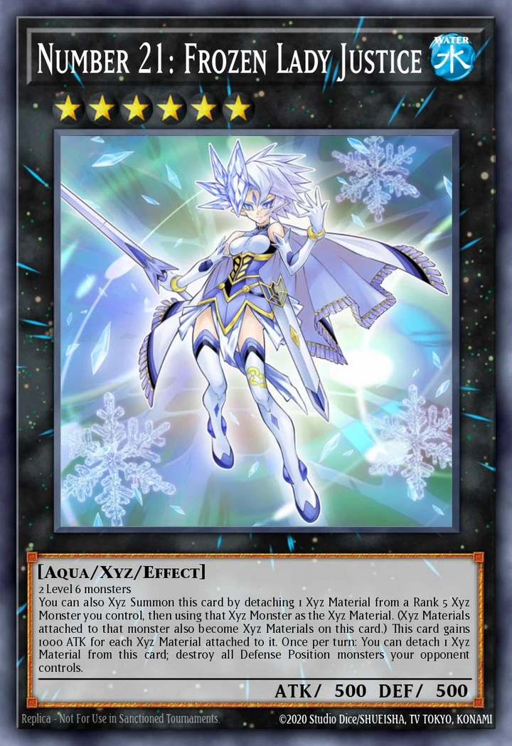 Number 21 Frozen Lady Justice