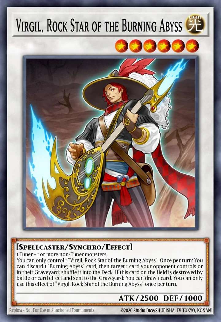 Virgil Rock Star of the Burning Abyss