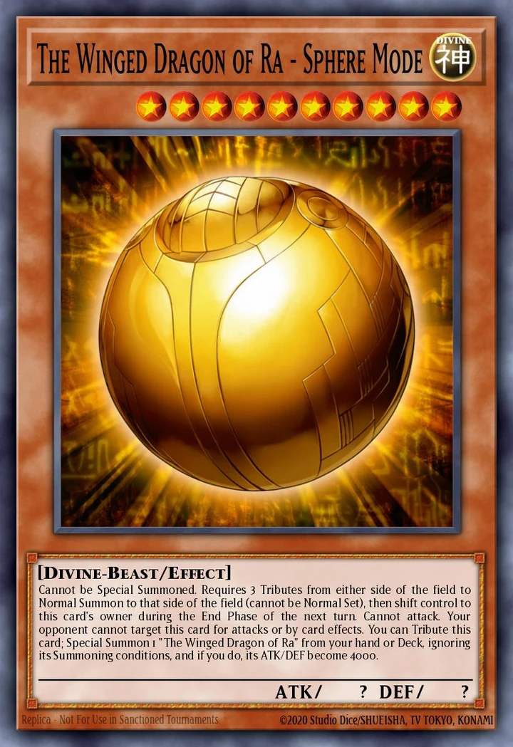 The Winged Dragon of Ra Sphere Mode