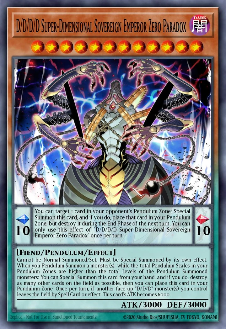 D D D D Super Dimensional Sovereign Emperor Zero Paradox