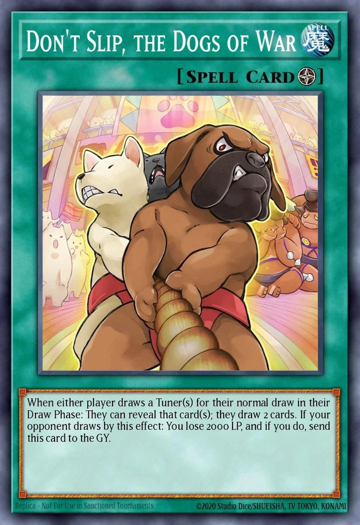 Dont Slip the Dogs of War
