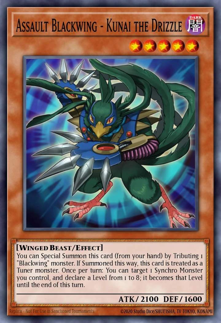 Assault Blackwing Kunai the Drizzle