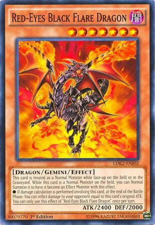 Red Eyes Black Flare Dragon
