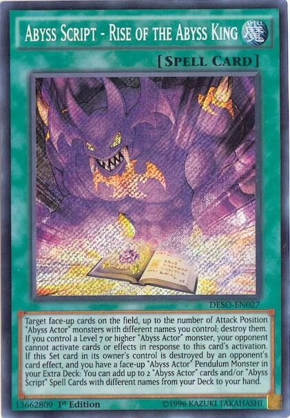 Abyss Script Rise of the Abyss King