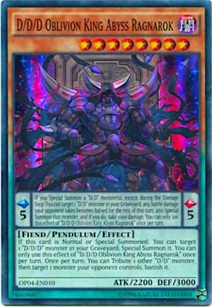 D D D Oblivion King Abyss Ragnarok