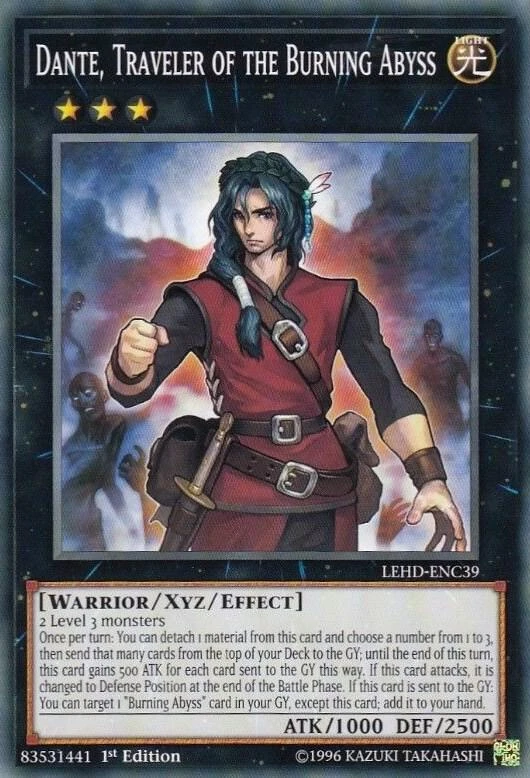 Dante, Traveler of the Burning Abyss