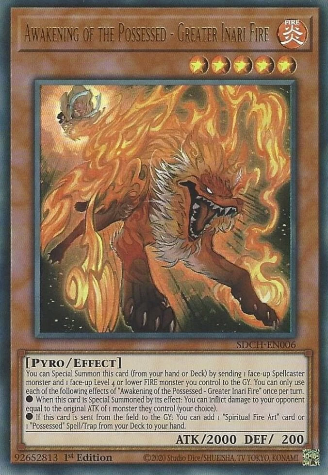 Awakening of the Possessed Greater Inari Fire