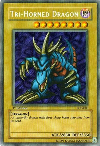 Tri Horned Dragon LOB 000