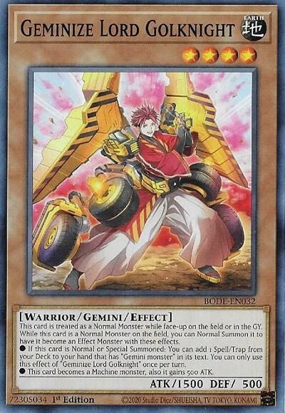 Geminize Lord Golknight