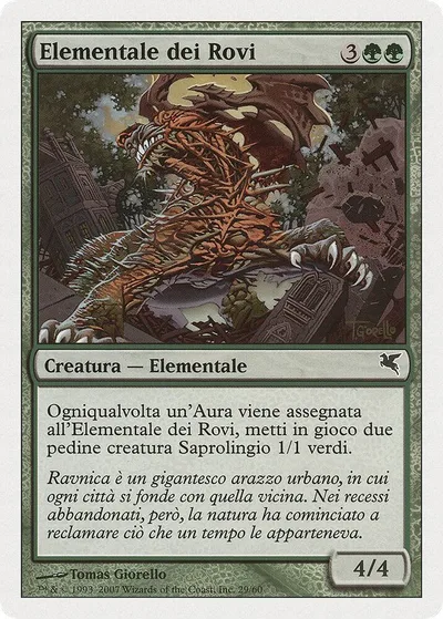 Bramble Elemental (Italian) - "Elementale dei Rovi"