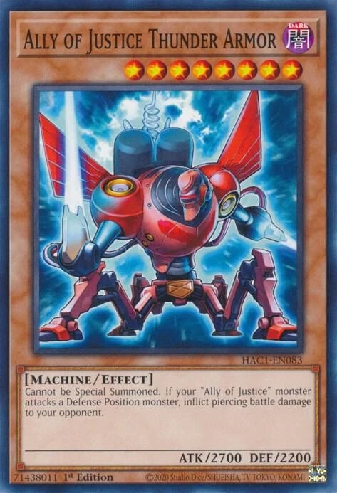 Ally of Justice Thunder Armor