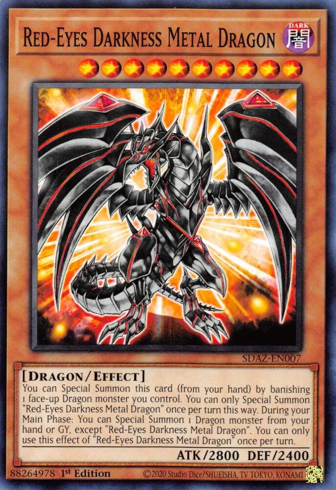 Red Eyes Darkness Metal Dragon
