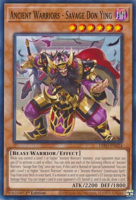 Ancient Warriors Savage Don Ying
