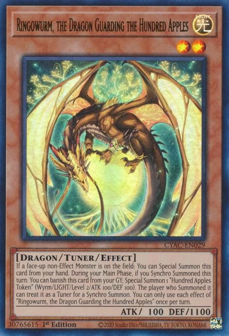 Ringowurm the Dragon Guarding the Hundred Apples