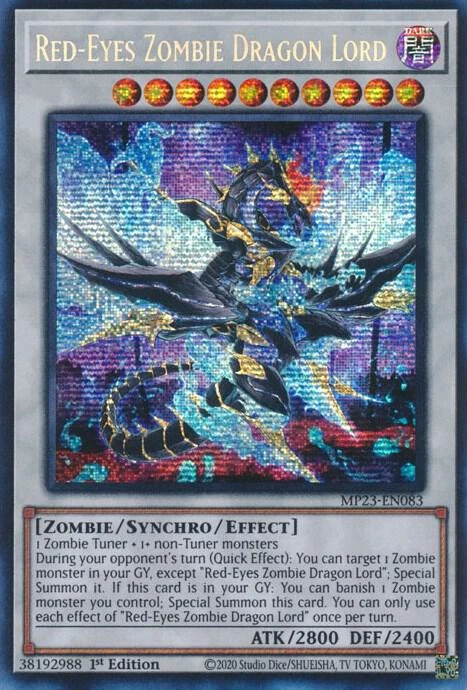 Red Eyes Zombie Dragon Lord