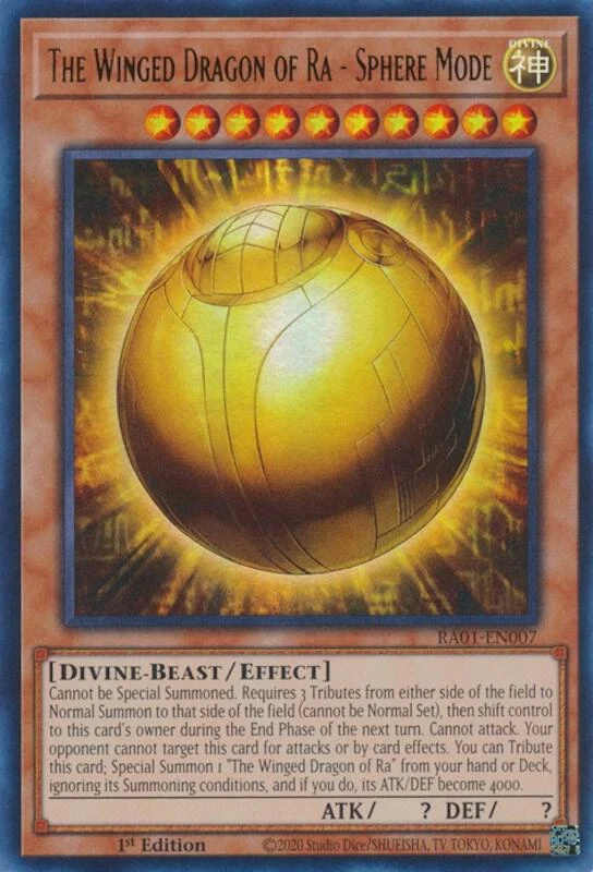 The Winged Dragon of Ra Sphere Mode