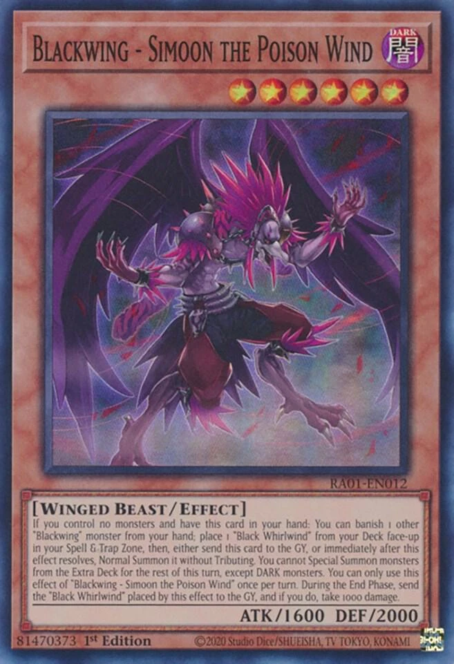 Blackwing Simoon the Poison Wind