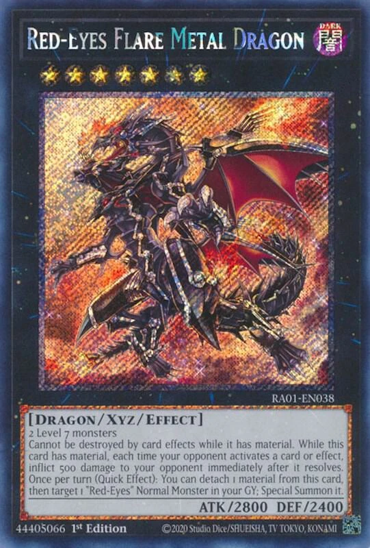 Red Eyes Flare Metal Dragon