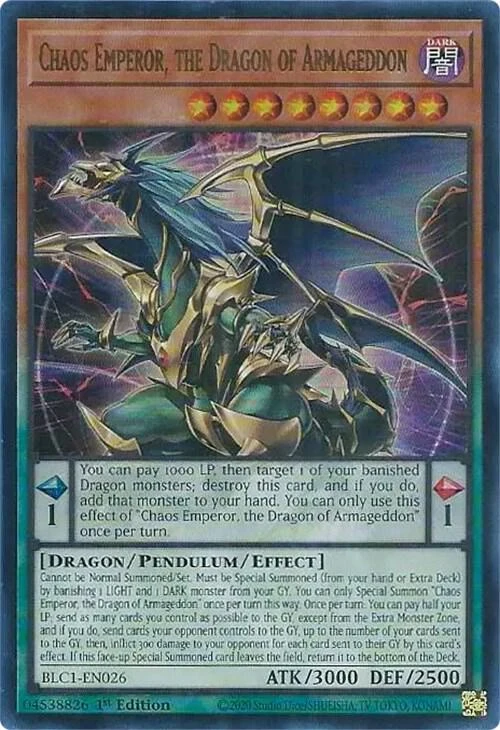 Chaos Emperor the Dragon of Armageddon SR