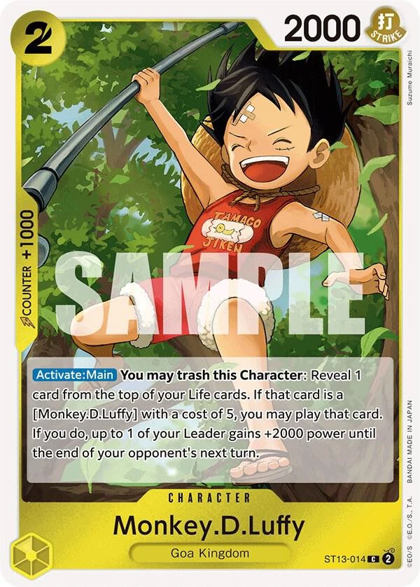 Monkey.D.Luffy - ST13-014 (Pirate Foil) Base