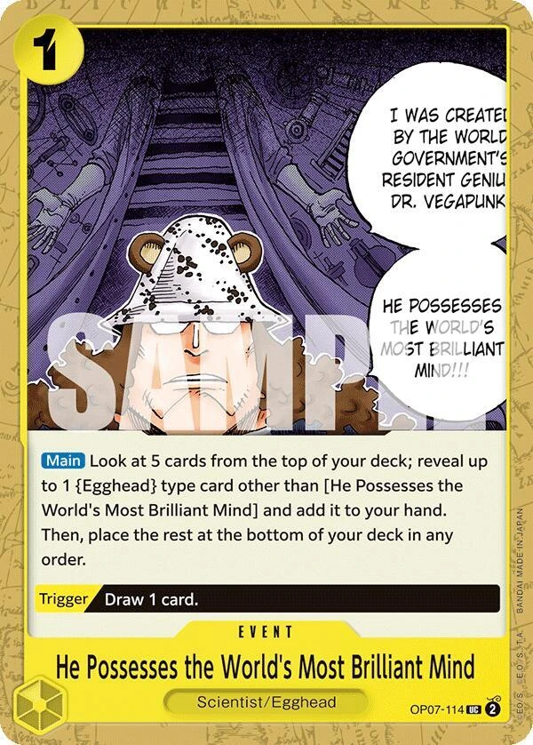 He Possesses the World's Most Brilliant Mind (Pirate Foil) Base