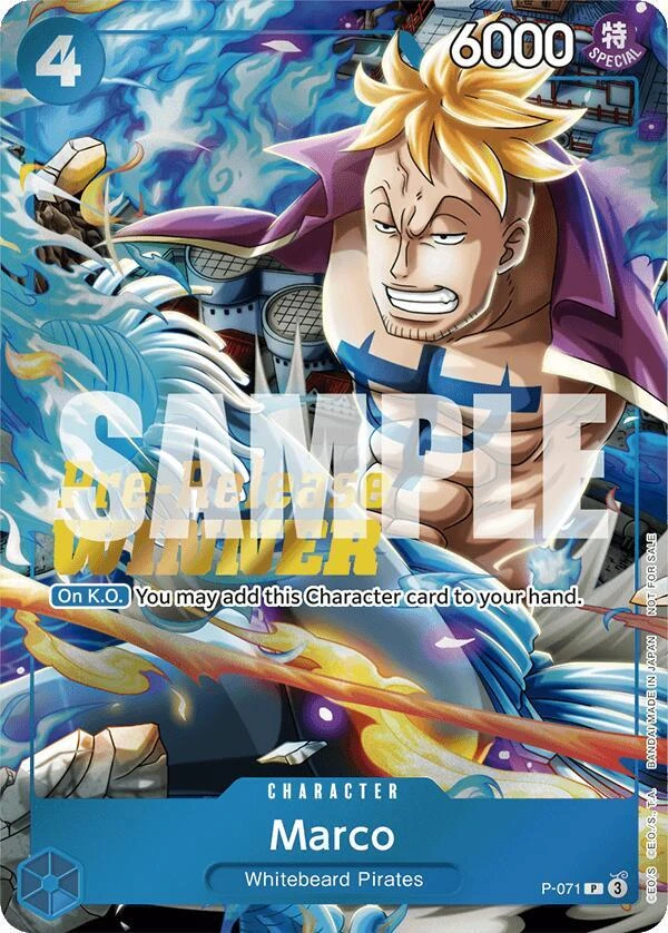Marco Two Legends Pre-Release Winner