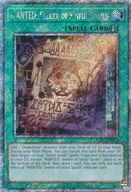 WANTED Seeker of Sinful Spoils