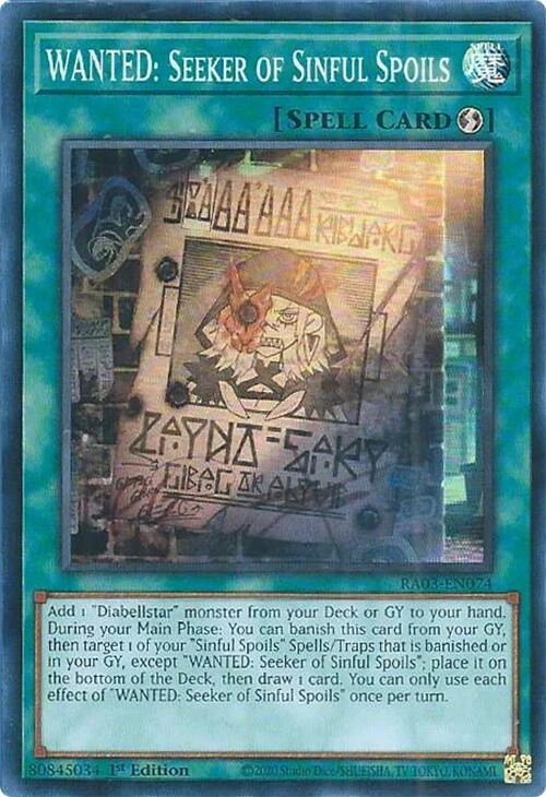 WANTED Seeker of Sinful Spoils