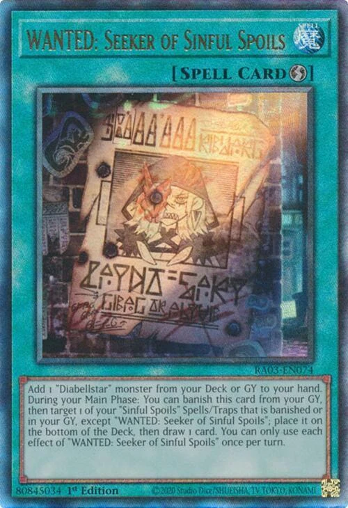 WANTED Seeker of Sinful Spoils