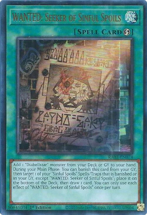 WANTED Seeker of Sinful Spoils
