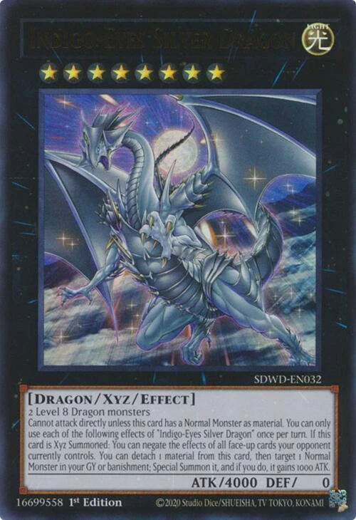 Indigo Eyes Silver Dragon