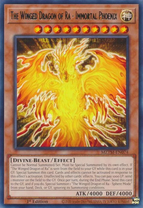 The Winged Dragon of Ra Immortal Phoenix