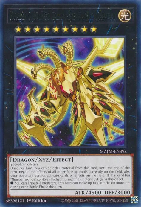 Number C107 Neo Galaxy Eyes Tachyon Dragon