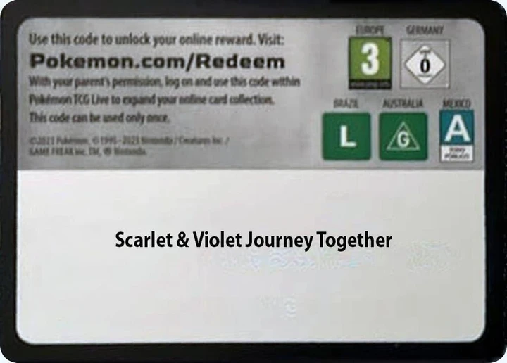 Code Card Journey Together Booster Pack