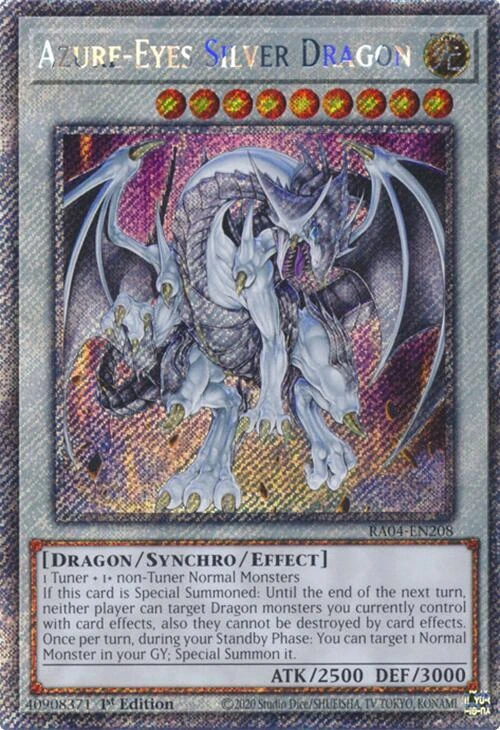 Azure Eyes Silver Dragon Oversized