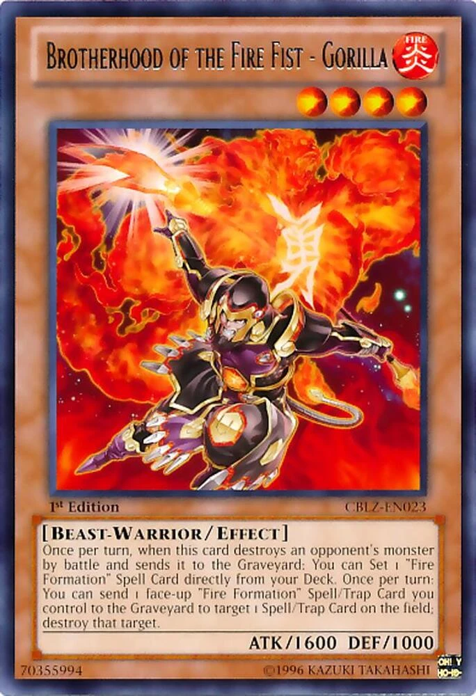 Brotherhood of the Fire Fist Gorilla