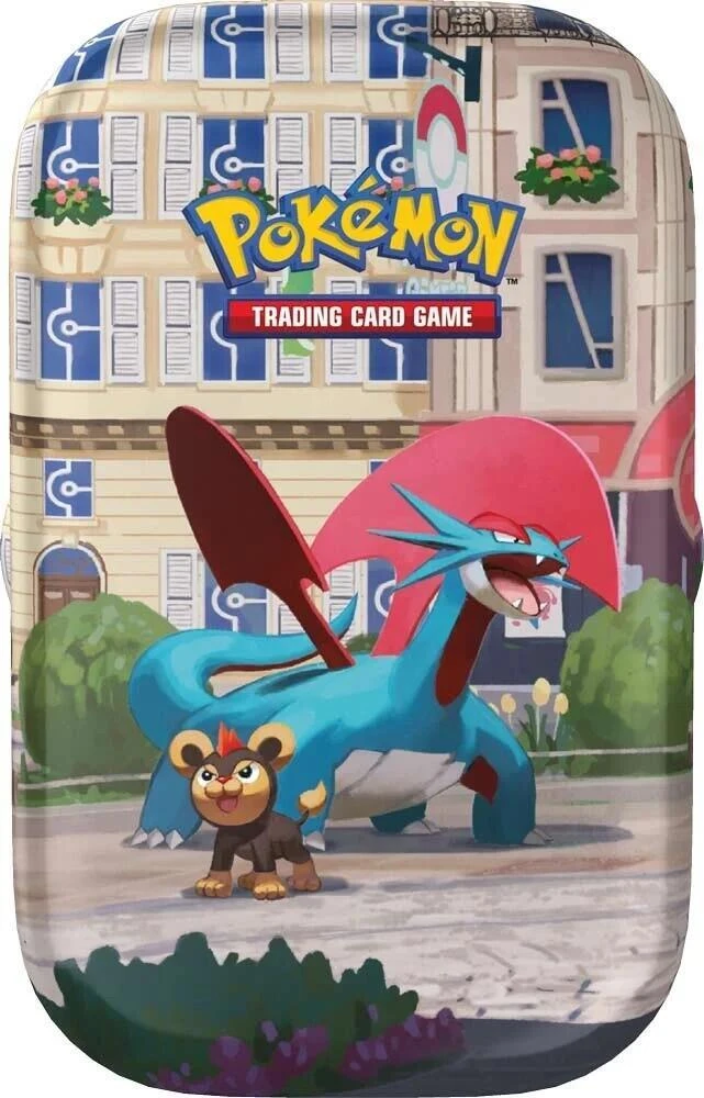 Lumiose City Mini Tin Salamence and Litleo