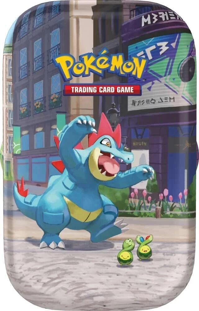 Lumiose City Mini Tin Feraligatr and Budew