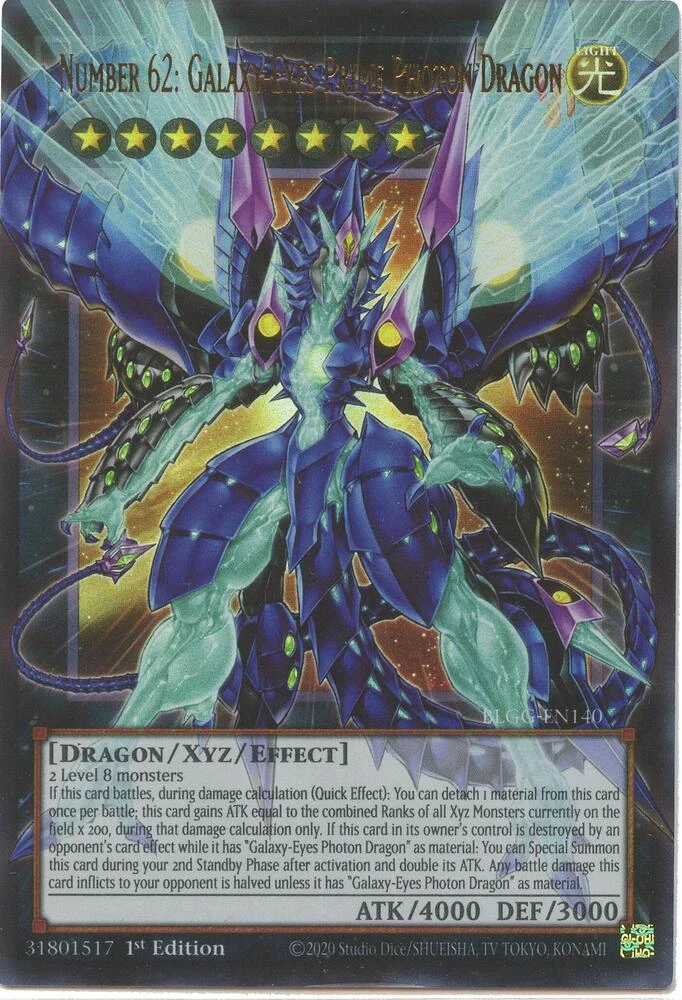 Number 62 Galaxy Eyes Prime Photon Dragon