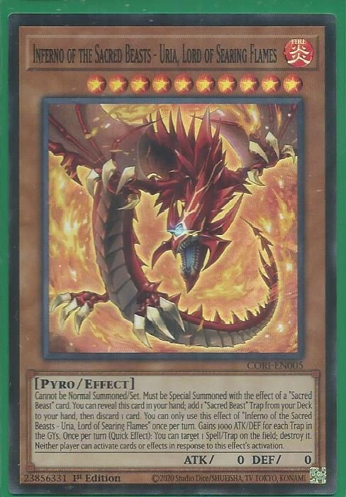 Inferno of the Sacred Beasts Uria Lord of Searing Flames