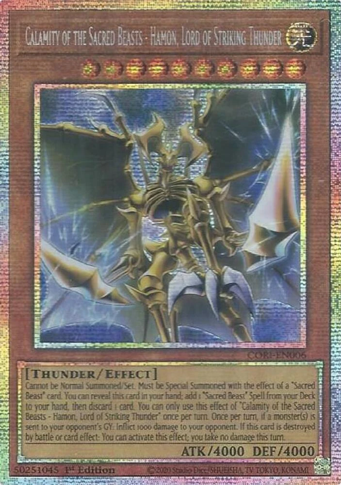 Calamity of the Sacred Beasts Hamon Lord of Striking Thunder