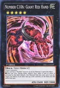 Number C106 Giant Red Hand