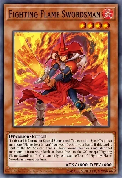 Fighting Flame Swordsman