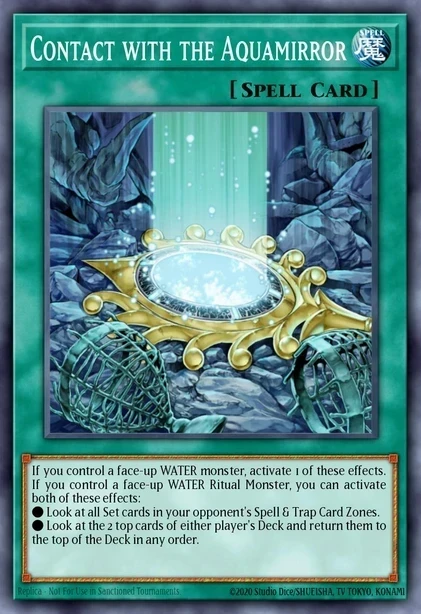 Contact with the Aquamirror