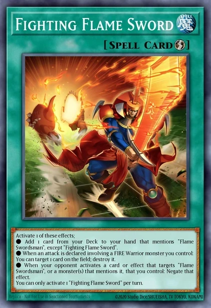 Fighting Flame Sword