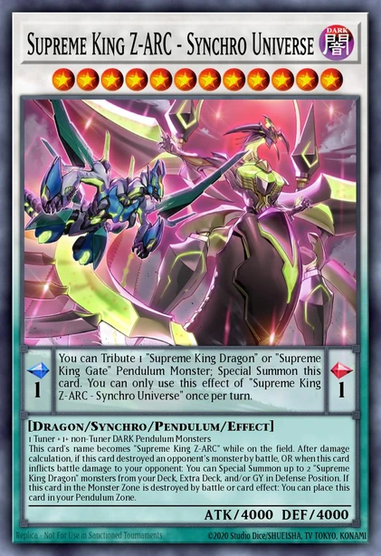 Supreme King Z-ARC - Synchro Universe
