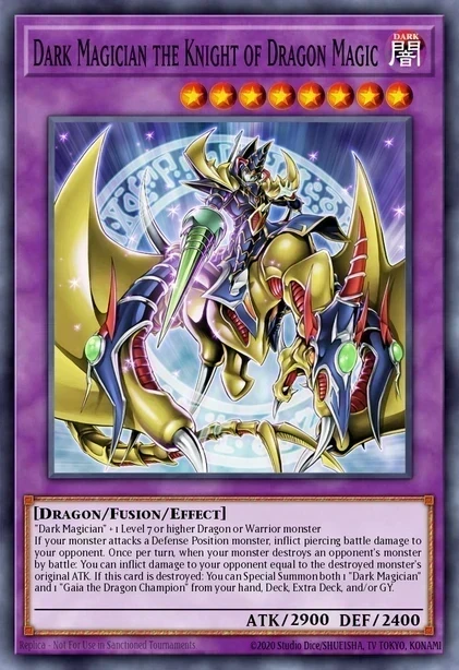 Dark Magician the Knight of Dragon Magic